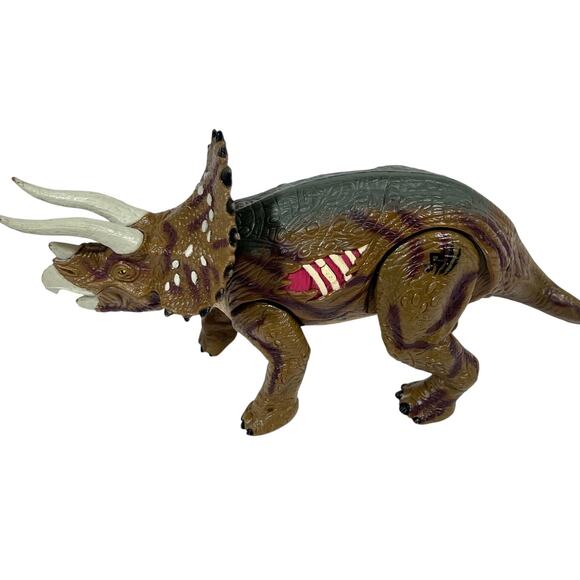 Jurassic Park 3 Dilophosaurus Velociraptor Triceratops Lot of 3 Hasbro 2000 - Picture 4 of 16